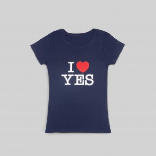 T-shirt I Love Yes donna