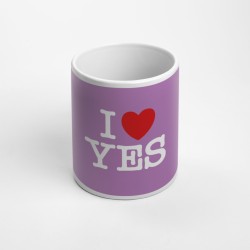 Tazza I Love Yes lilla