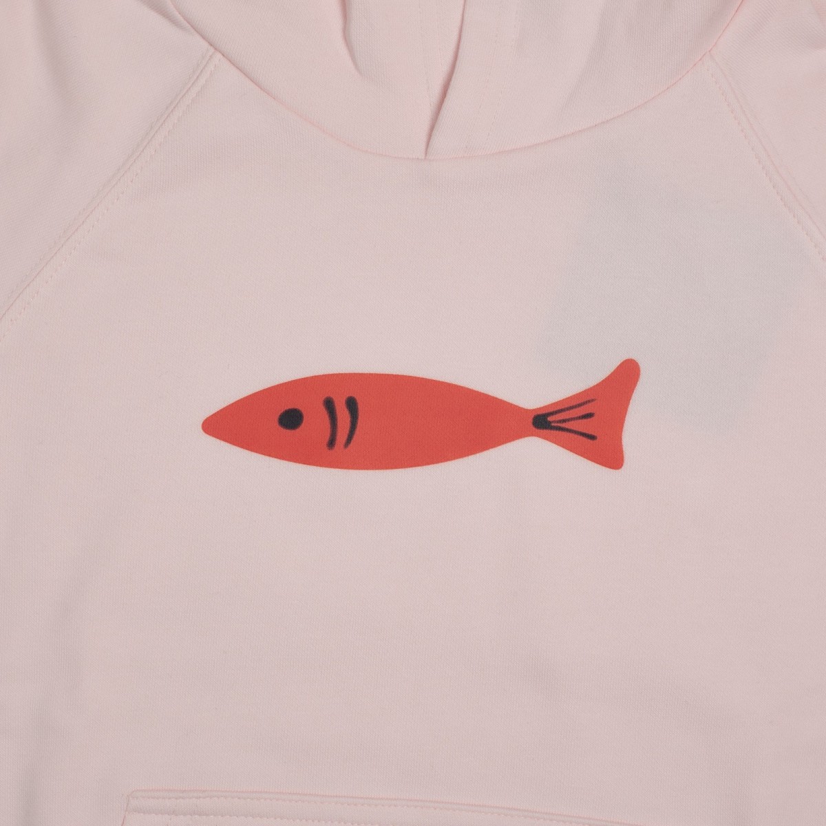 Felpa icona pesce bambina - paricolare stampa
