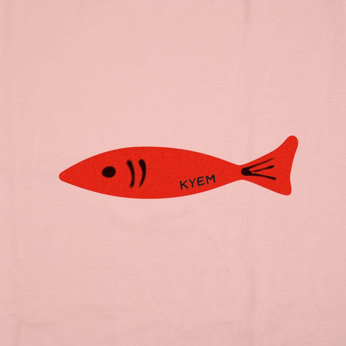 T-shirt icona pesce donna rosa pastello particolare stampa