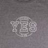 T-shirt Official Yes Team donna grigio